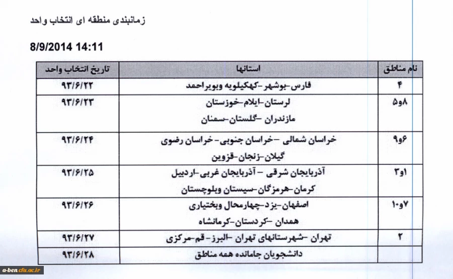 آخرین اخبار از انتخاب واحد