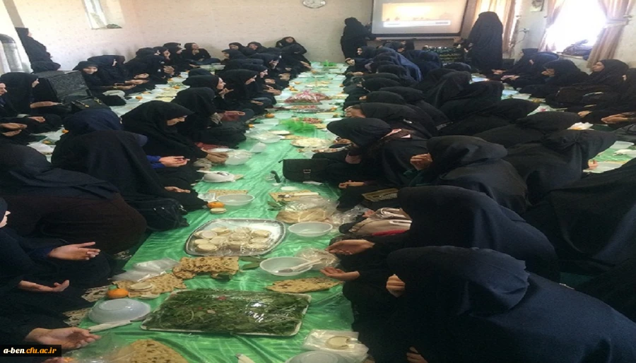 مراسم سفره حضرت ابوالفضل (ع) و دعای توسل و نوحه خوانی در نمازخانه پردیس 1393/9/17