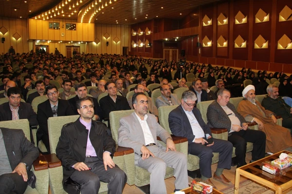 برگزاری مراسم یادواره شهدای دانشجوی دانشگاه فرهنگیان با حضور جمعی از مسئولین در سالن ولایت