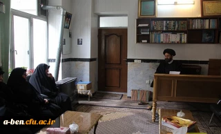 دیدار سرپرست و جمعی از کارکنان پردیس بنت الهدی صدر با امام جمعه محترم اردبیل