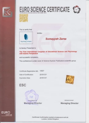 پذیرش مقاله دانشجومعلمان پژوهشگر پردیس بنت الهدی صدر در اولین کنگره بین المللی روانشناسی و علوم تربیتی با رویکرد اسلامی
