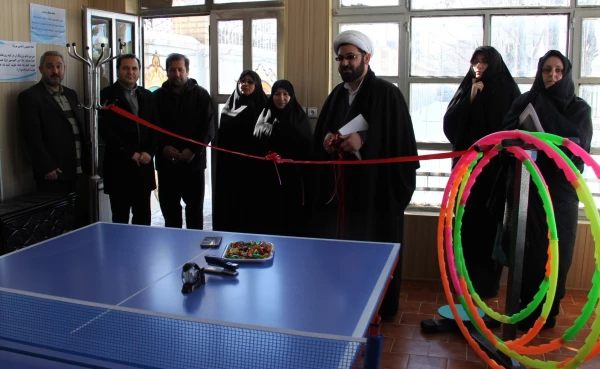 افتتاح سالن ورزشی پردیس بنت الهدی صدر اردبیل به مناسبت گرامیداشت دهه فجر