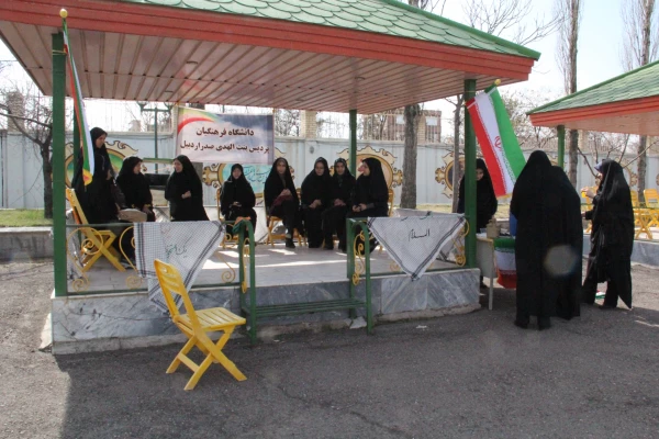 استقبال از کاروان راهیان نور پردیس بنت الهدی صدر اردبیل