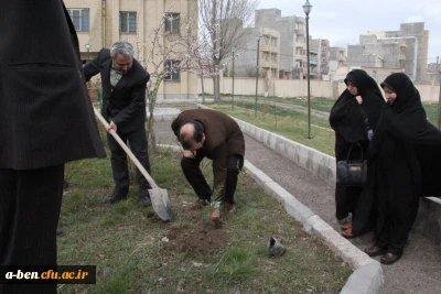 غرس نهال در پردیس بنت الهدی صدر اردبیل