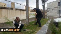 غرس نهال در پردیس بنت الهدی صدر اردبیل