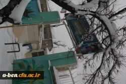 گزارش تصویری از اخرین روزهای برفی 94 در پردیس بنت الهدی صدر