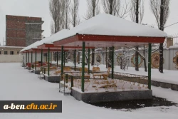 گزارش تصویری از اخرین روزهای برفی 94 در پردیس بنت الهدی صدر