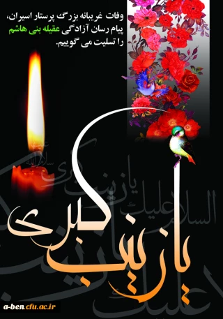 وفات حضرت زینب کبری(ع) اسوه صبر و استقامت تسلیت باد