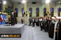 رهبر انقلاب در دیدار فرهنگیان و دانشجومعلمان