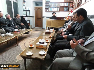 دیدار دکتر مهرمحمّدی  سرپرست دانشگاه فرهنگیان با امام جمعه ی شهرستان اردبیل