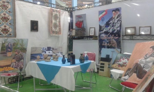 برپایی غرفه ویژه پردیس بنت الهدی صدر اردبیل در نمایشگاه توانمندی های بانوان استان اردبیل