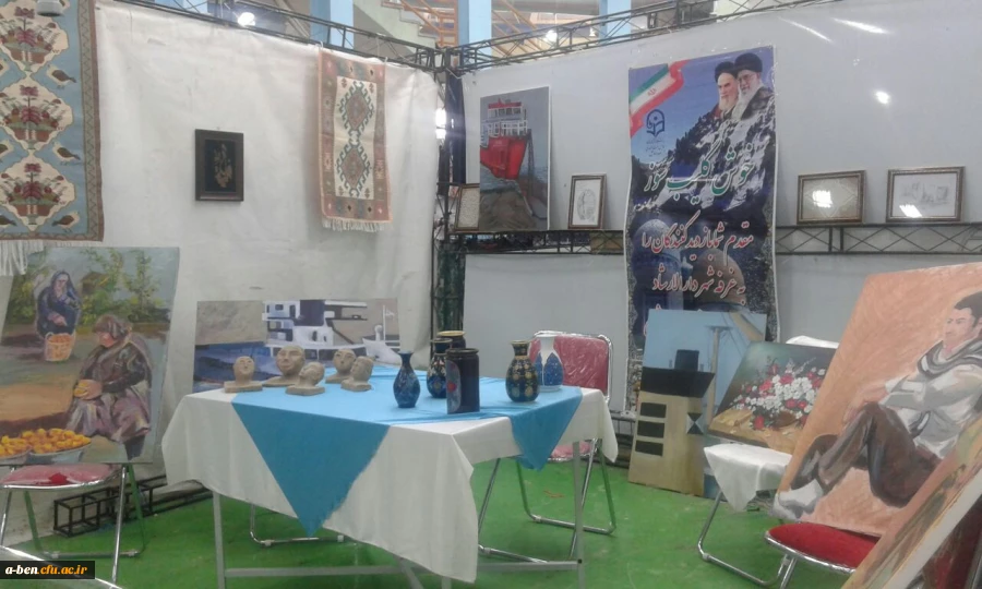 برپایی غرفه ویژه پردیس بنت الهدی صدر اردبیل در نمایشگاه توانمندی های بانوان استان اردبیل