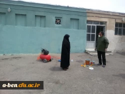 شاداب سازی محوطه پردیس توسط دانشجومعلمان