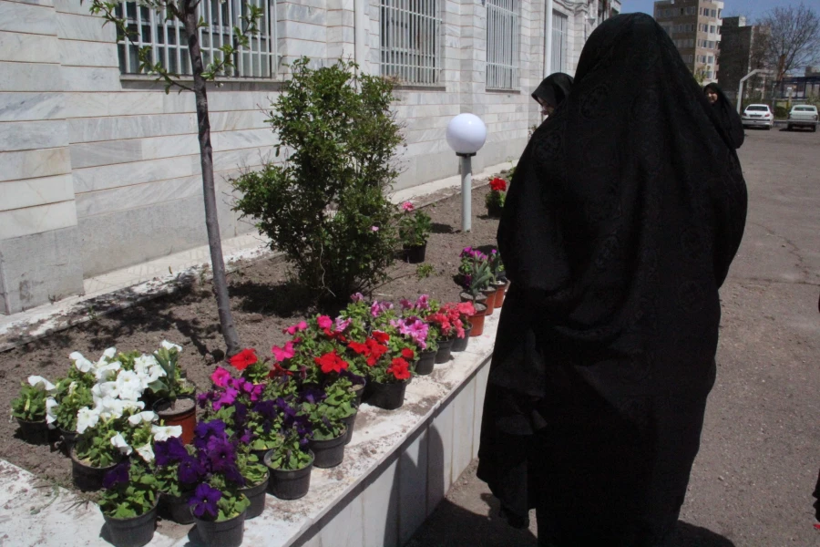 اجرای طرح شاداب سازی پردیس بنت الهدی صدر اردبیل با حضور سرپرست پردیس ، همکاران و دانشجو معلمان