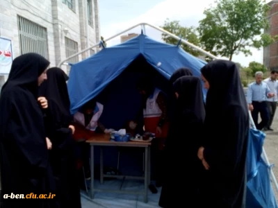 برپایی ایستگاه سلامت در هفته خوابگاه ها؛ گامی دیگر در راستای عملیاتی نمودن شعار هفته خوابگاه ها