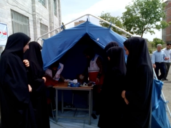 برپایی ایستگاه سلامت در هفته خوابگاه ها؛ گامی دیگر در راستای عملیاتی نمودن شعار هفته خوابگاه ها