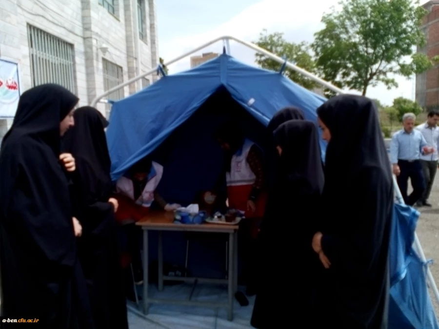 برپایی ایستگاه سلامت در هفته خوابگاه ها؛ گامی دیگر در راستای عملیاتی نمودن شعار هفته خوابگاه ها