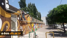 شاداب سازی محوطه بیرونی پردیس توسط شهرداری اردبیل