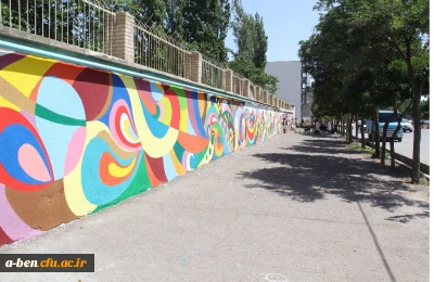 شاداب سازی محوطه بیرونی پردیس بنت الهدی صدر  توسط شهرداری اردبیل