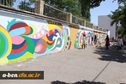 شاداب سازی محوطه بیرونی پردیس بنت الهدی صدر  توسط شهرداری اردبیل