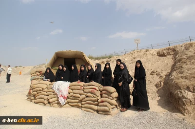 بازدید دانشجومعلّمان پردیس  از نمایشگاه رزمی، فرهنگی عملیات کربلای4 واقع در مجتمع شورابیل