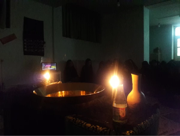 برگزاری مراسم طشت گذاری درپردیس بنت الهدی صدر اردبیل