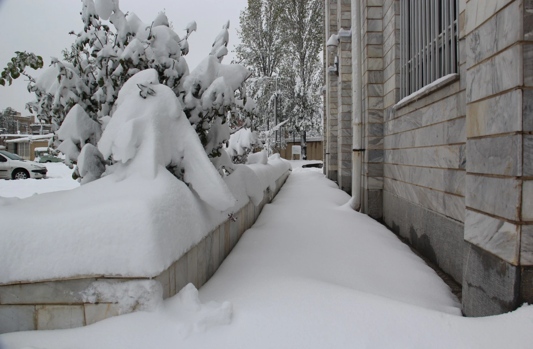 جلوه های زیبای برف در پردیس بنت الهدی صدر