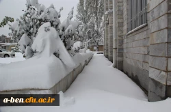 جلوه های زیبای برف در پردیس بنت الهدی صدر