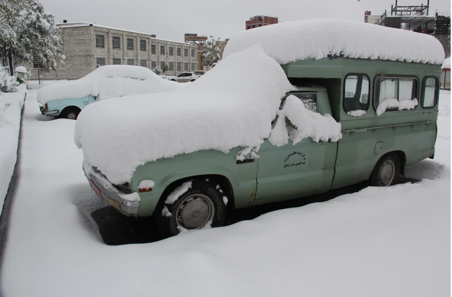 جلوه های زیبای برف در پردیس بنت الهدی صدر