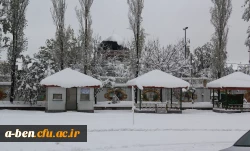 جلوه های زیبای برف در پردیس بنت الهدی صدر