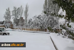 جلوه های زیبای برف در پردیس بنت الهدی صدر