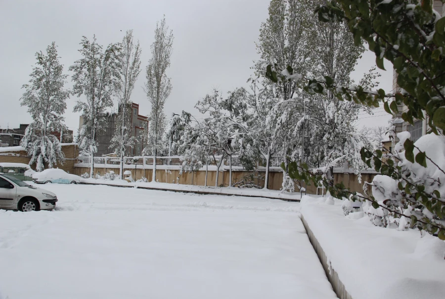 جلوه های زیبای برف در پردیس بنت الهدی صدر