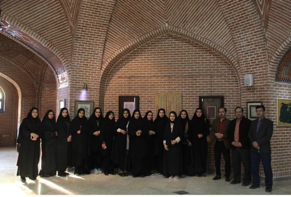 بازدید دانشجومعلمان پردیس از از نمایشگاه خوشنویسی استاد صابر صفایی