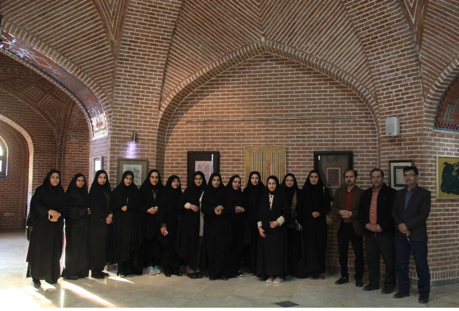 بازدید دانشجومعلمان پردیس از از نمایشگاه خوشنویسی استاد صابر صفایی