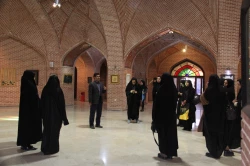 بازدید دانشجومعلمان پردیس از از نمایشگاه خوشنویسی استاد صابر صفایی