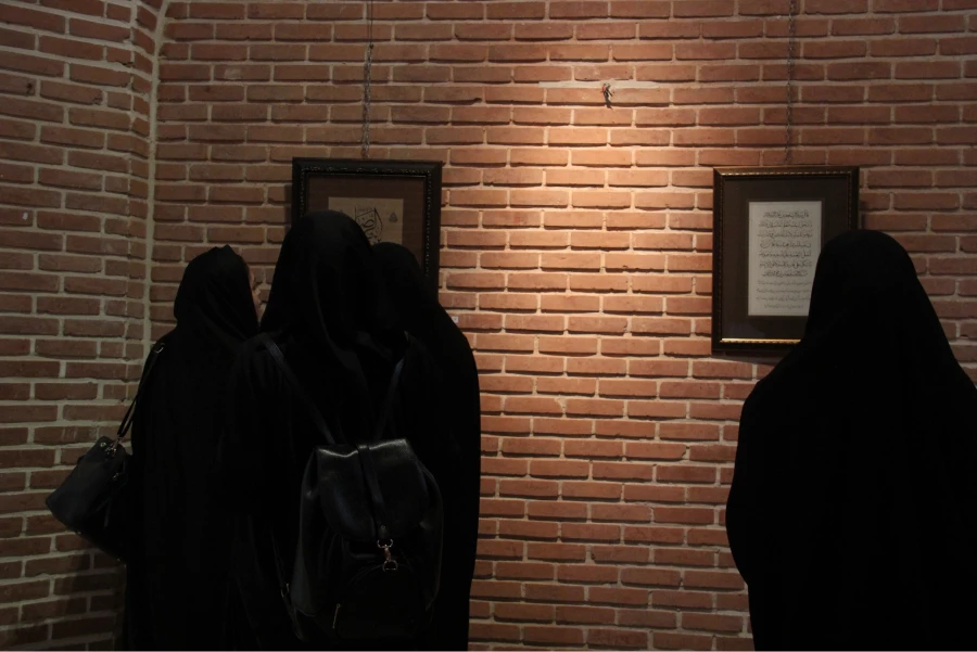 بازدید دانشجومعلمان پردیس از از نمایشگاه خوشنویسی استاد صابر صفایی