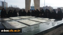 غبارروبی مزارشهدای گمنام اردبیل توسط دانشجومعلّمان پردیس بنت الهدی صدراردبیل