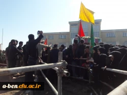 حضور پرشور دانشجو معلمان پردیس در مراسم  تشییع و تدفین  شهید گمنام