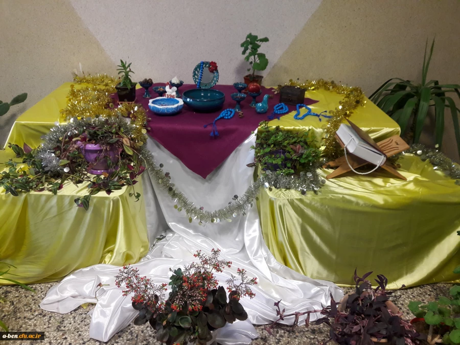 برپایی سفره هفت سین در پردیس بنت الهدی صدر اردبیل