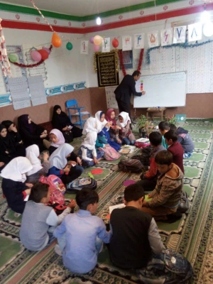 بازدید دانشجومعلّمان پردیس بنت الهدی صدر اردبیل از کلاس های چندپایه