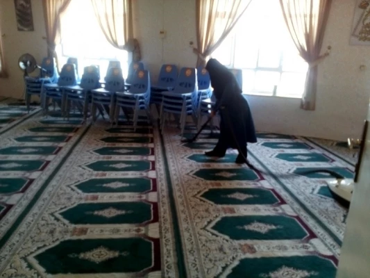 آئین غبار روبی نمازخانه پردیس بنت الهدی صدر