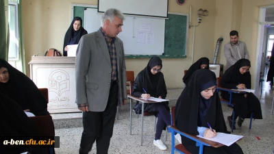 سرپرست مدیریّت پردیس های استانی اردبیل از نحوه ی برگزاری امتحانات پایان ترم پردیس بنت الهدی صدر بازدید نمود