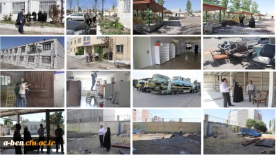 آغاز بهسازی و تعمیرات  بخش های مختلف پردیس بنت الهدی صدر اردبیل