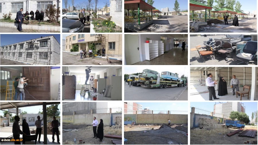 آغاز بهسازی و تعمیرات  بخش های مختلف پردیس بنت الهدی صدر اردبیل