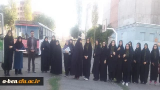 اعزام کاروان اردوی جهادی پردیس بنت الهدی صدر اردبیل