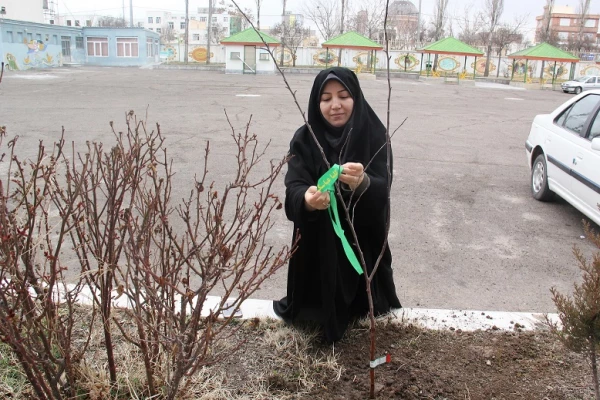 طرح کاشت نهال به یاد شهدای مدافع حرم استان اردبیل  به مناسبت روز درختکاری و روز بزرگداشت شهدا(22اسفند)  در محوطه پردیس