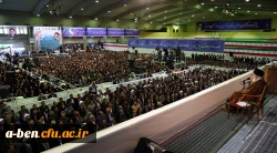 حضور رهبر انقلاب در جمع دانشجومعلمان