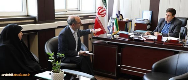 دیدار رییس دانشگاه فرهنگیان با سرپرست امور پردیس های استان اردبیل