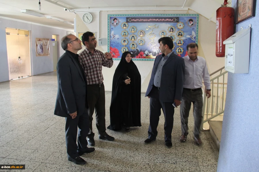 بازدید سرپرست مدیریت امور پردیس های استان از روند آماده سازی پردیس برای سال تحصیلی جدید