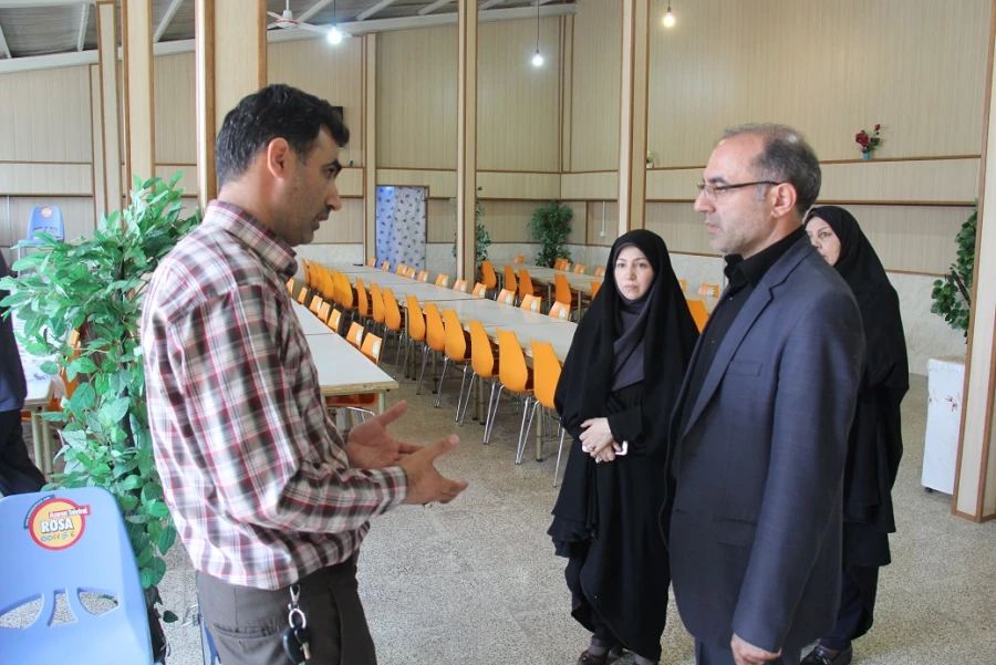 بازدید سرپرست مدیریت امور پردیس های استان از روند آماده سازی پردیس برای سال تحصیلی جدید